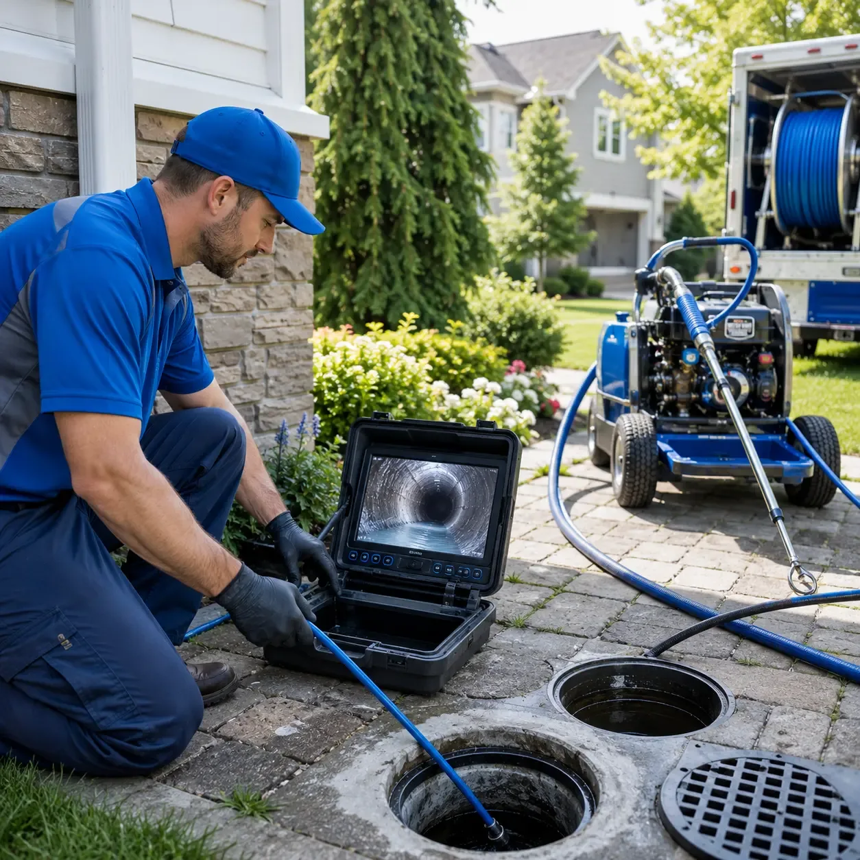 Outdoor drain cleaning professionals serving Denville, NJ