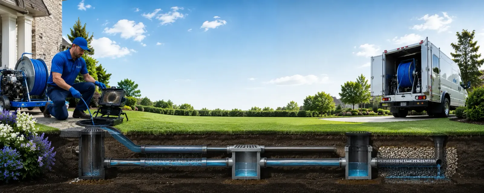 Outdoor drain cleaning information for Denville, NJ